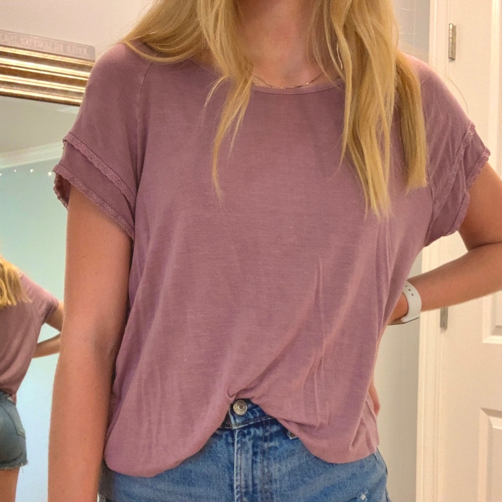 Mauve American Eage Tee